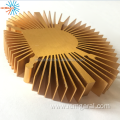 extrusion aluminum led round heat sink